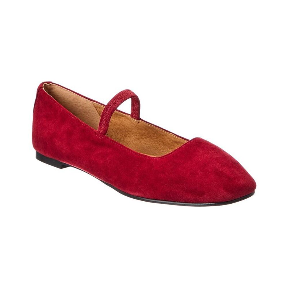 Madewell The Greta Suede Ballet Flat, Red